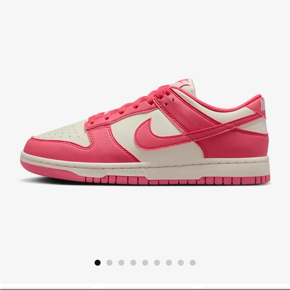 Nike Pink and Cream Low-Top Sneakers
